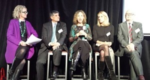 L-R: Louise Walsh, Christopher Oechsli, Sarah Davies, Jill Reichstein, Prof Gary Jennings. Photo: Generosity